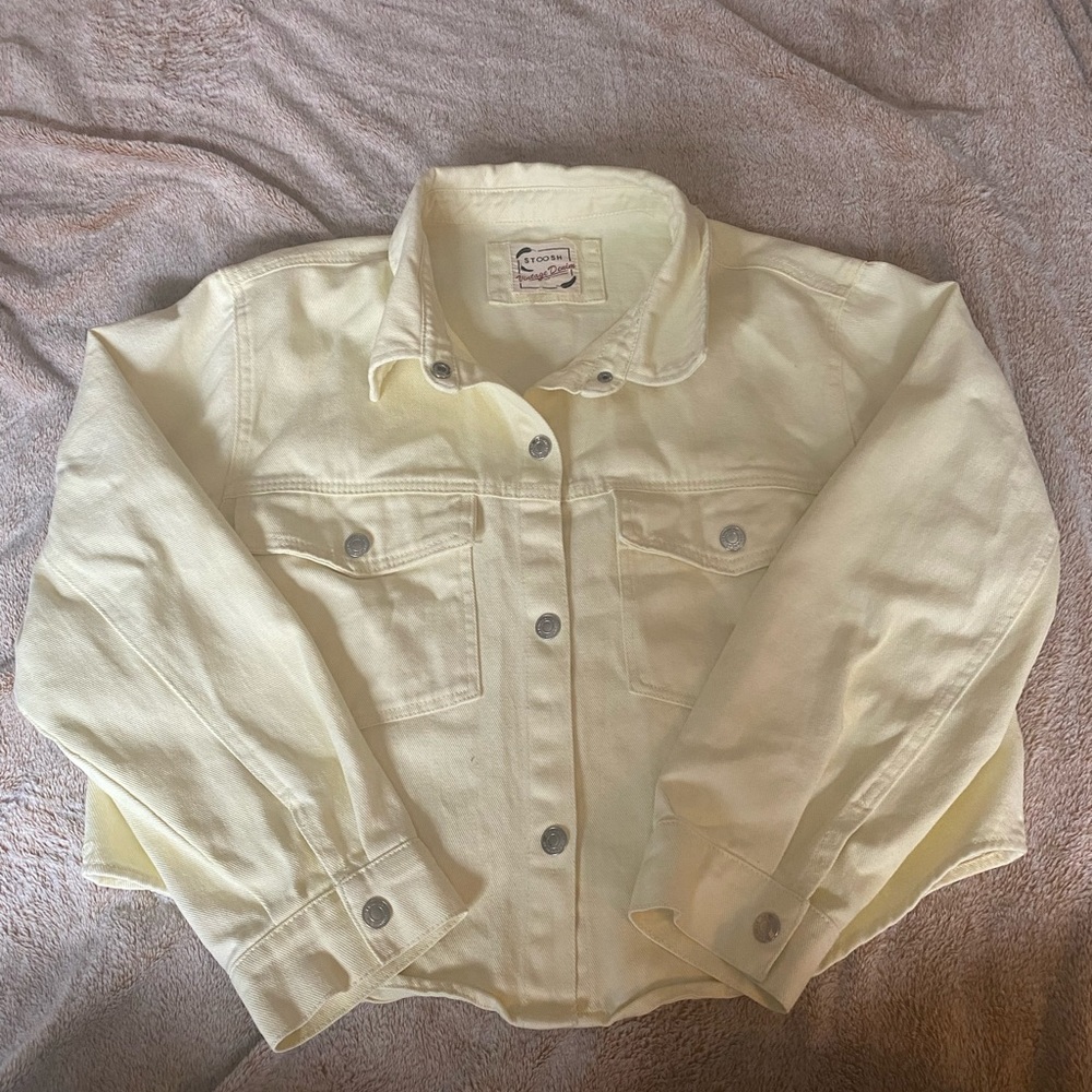Yellow denim jacket